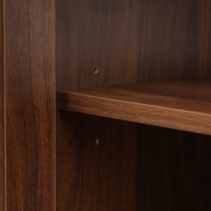 English Elm K&k Farmhouse Hutch Cabinet with LED Lighting Barn Doors and Built in Charging Station N707S508593Z