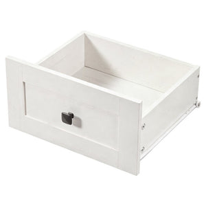 English Elm K&k Farmhouse Buffet Sideboard with Fluted Doors Built-In Power Hub and Fridge Space White N707S508915W