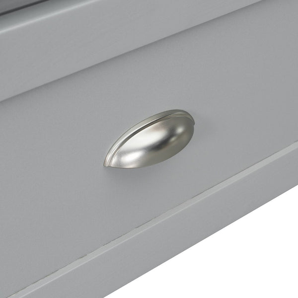 English Elm Queen Murphy Wall Bed Cabinet with Built-in Storage Drawers and Usb Charging Ports Gray N708S10002E