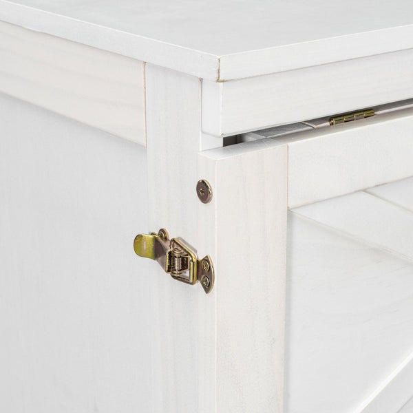 English Elm Queen Murphy Wall Bed Cabinet with Built-in Storage Drawers and Usb Charging Ports White N708S10002K