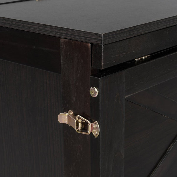 English Elm Queen Murphy Wall Bed Cabinet with Built-in Storage Drawers and Usb Charging Ports Espresso N708S10002P