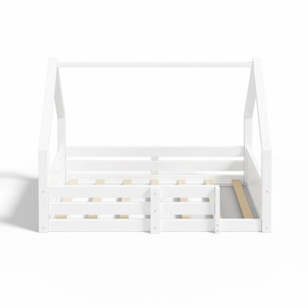 English Elm Queen Murphy Wall Bed with Integrated Desk Open Shelving and Lockable Cabinet Storage Twin N709P430696K