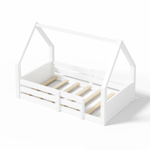 English Elm Queen Murphy Wall Bed with Integrated Desk Open Shelving and Lockable Cabinet Storage Twin N709P430696K