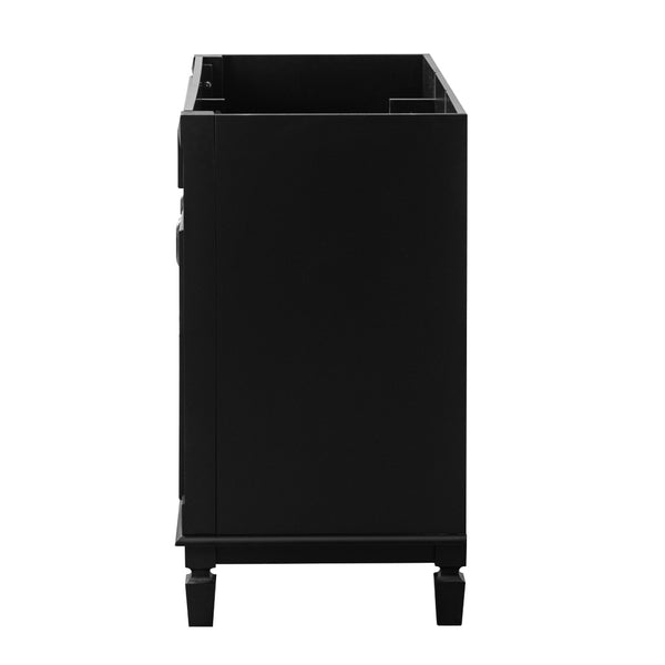 English Elm 36'' Matte Black Bathroom Vanity Cabinet Only with Soft Close Doors Modern Storage N710P236997B