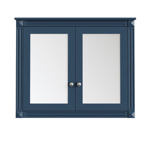 English Elm 36'' Wall Mounted Bathroom Medicine Cabinet with Dual Mirrors and Adjustable Storage Shelves N710P371186C
