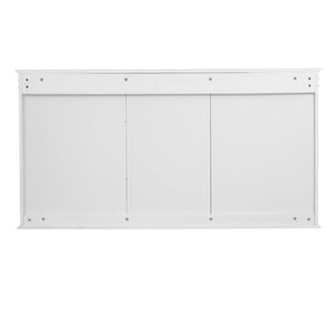 English Elm 55-inch Wall Mount Mirror Cabinet with Soft Close Hinges for Bathroom Vanity Storage N710P401339K