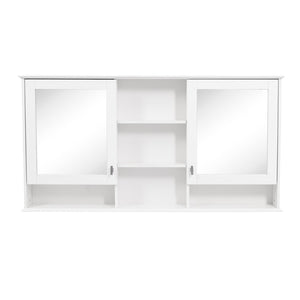 English Elm 55-inch Wall Mount Mirror Cabinet with Soft Close Hinges for Bathroom Vanity Storage N710P401339K