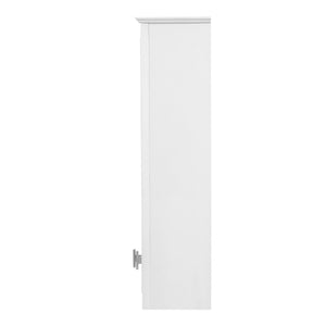 English Elm 35 Inch Wall Mounted Medicine Cabinet with Mirror Door and Five Adjustable Shelves N710P448319K