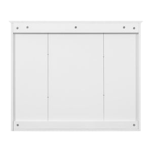 English Elm 35 Inch Wall Mounted Medicine Cabinet with Mirror Door and Five Adjustable Shelves N710P448319K