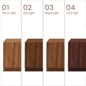 English Elm 74" Walnut Media Console with Fluted Glass Doors Led Lighting for Tvs up to 85 Inches N710P454863P