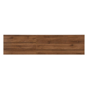 English Elm 70-Inch Walnut Finish Entertainment Center with RGB Lighting and Slatted Cabinet Doors N710P468995P