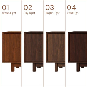 English Elm 78 Inch Rattan Media Console with Walnut Finish Ash Legs and Storage for Living Room N710P486455P