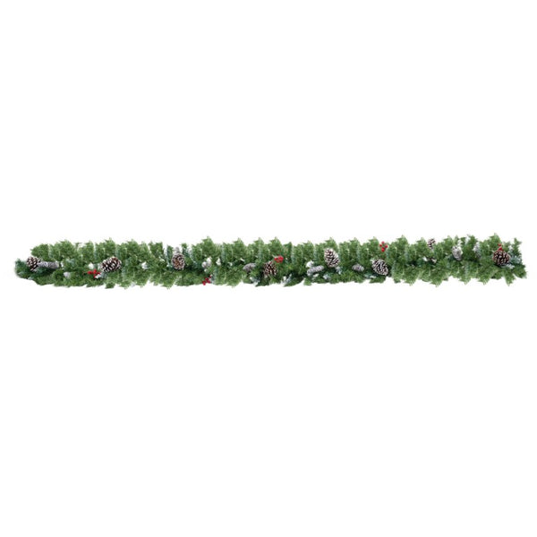 English Elm 6-Piece Pre-Lit Holiday Decor Set with Foyer Trees Wreath Garland and LED Glow N710P513660F