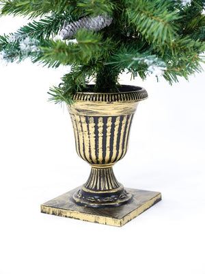 English Elm 6-Piece Pre-Lit Holiday Decor Set with Foyer Trees Wreath Garland and LED Glow N710P513660F