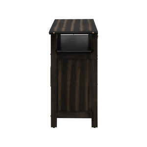 English Elm U_styled Pine Wood Sideboard with Industrial Rivets Three Door Storage Dining Room N711P440154B