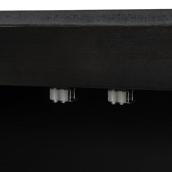 English Elm U_styled Pine Wood Sideboard with Industrial Rivets Three Door Storage Dining Room N711P440154B