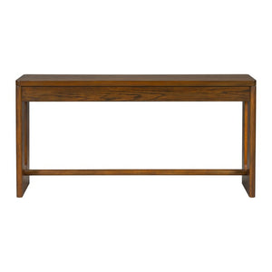 English Elm U_style Oak Veneer Console Table with Drawer Oval Leg Entryway Hallway Accent N711P456184D