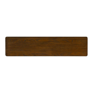 English Elm U_style Oak Veneer Console Table with Drawer Oval Leg Entryway Hallway Accent N711P456184D