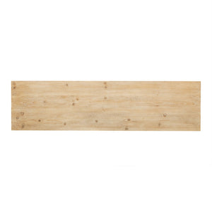 English Elm U_style Fir Veneer Console Table Honeycomb Drawer Fronts Iron Handles Entryway Storage Natural N711P475187O