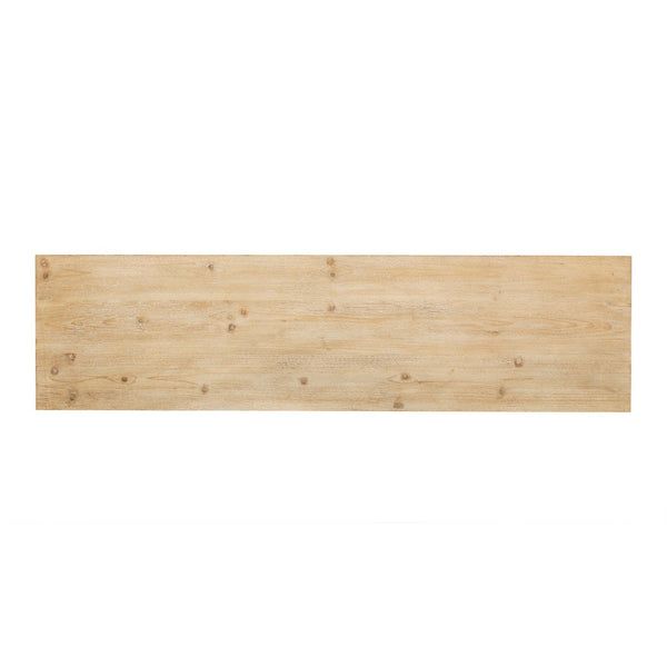 English Elm U_style Fir Veneer Console Table Honeycomb Drawer Fronts Iron Handles Entryway Storage Natural N711P475187O