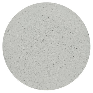 English Elm U_style Hourglass Faux Terrazzo Round Accent Table Sculptural Outdoor Patio Side Stand Beige N711P541905A