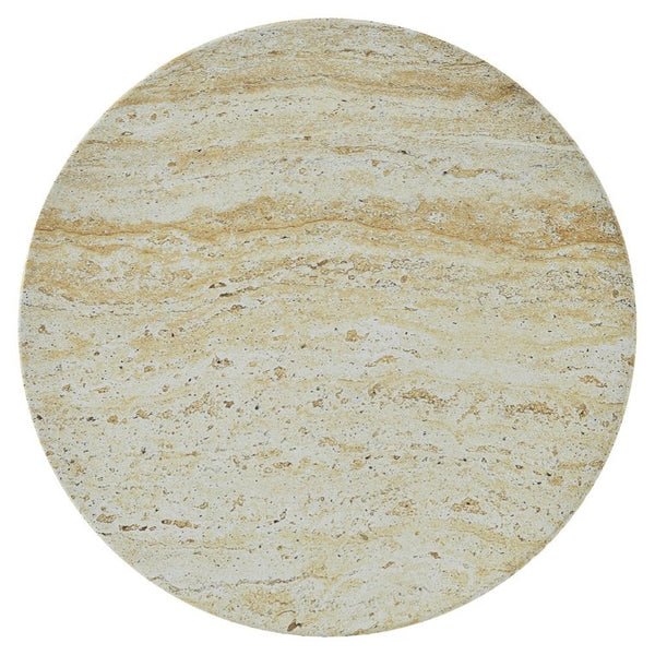 English Elm U_style MGO Sculptural Hourglass Side Table Faux Marble Finish Indoor Outdoor Accent Beige N711P541958Y