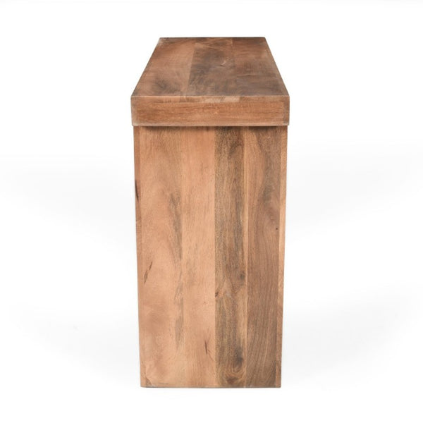 English Elm Trexm Solid Mango Wood Farmhouse Console Table Narrow Entryway Sofa Hall Accent Honey N715P224881D
