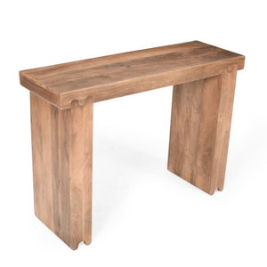 English Elm Trexm Solid Mango Wood Farmhouse Console Table Narrow Entryway Sofa Hall Accent Honey N715P224881D