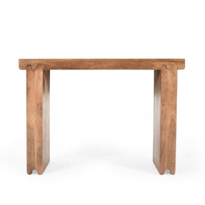 English Elm Trexm Solid Mango Wood Farmhouse Console Table Narrow Entryway Sofa Hall Accent Honey N715P224881D