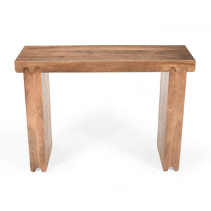 English Elm Trexm Solid Mango Wood Farmhouse Console Table Narrow Entryway Sofa Hall Accent Honey N715P224881D