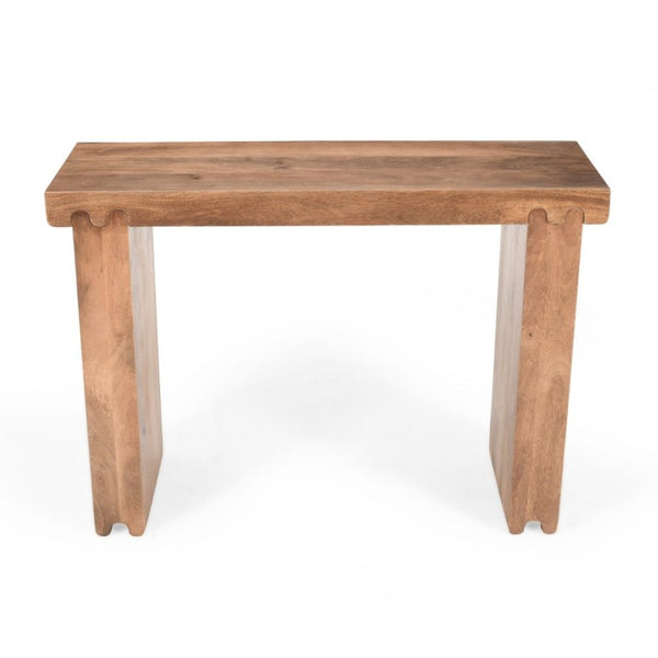 English Elm Trexm Solid Mango Wood Farmhouse Console Table Narrow Entryway Sofa Hall Accent Honey N715P224881D