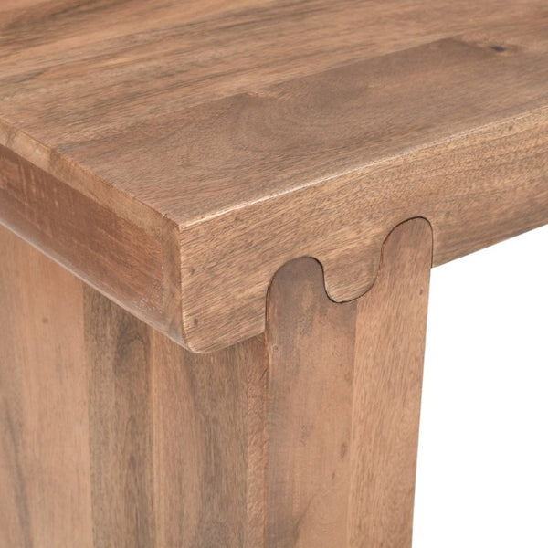 English Elm Trexm Solid Mango Wood Farmhouse Console Table Narrow Entryway Sofa Hall Accent Honey N715P224881D