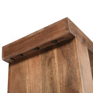 English Elm Trexm Solid Mango Wood Farmhouse Console Table Narrow Entryway Sofa Hall Accent Honey N715P224881D