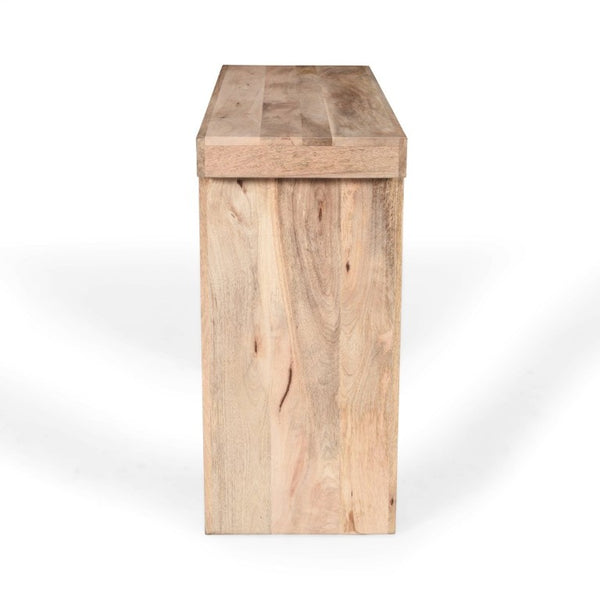 English Elm Trexm Solid Mango Wood Farmhouse Console Table Narrow Entryway Sofa Hall Accent Natural N715P224881N