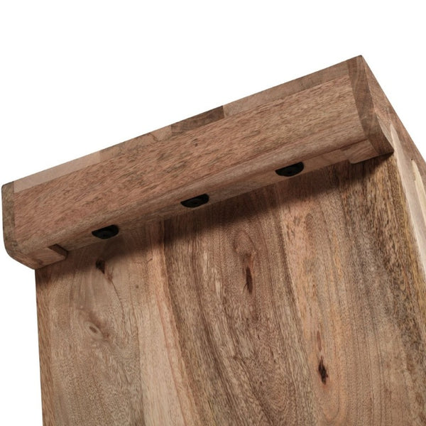 English Elm Trexm Solid Mango Wood Farmhouse Console Table Narrow Entryway Sofa Hall Accent Natural N715P224881N
