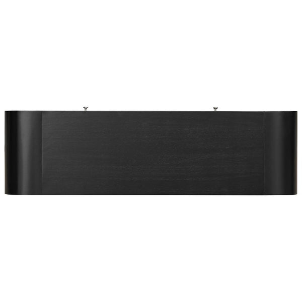 English Elm Trexm Fluted Drawer Acacia Veneer Console Table Rustic Entryway Sofa Hallway Accent Black N715P266077B