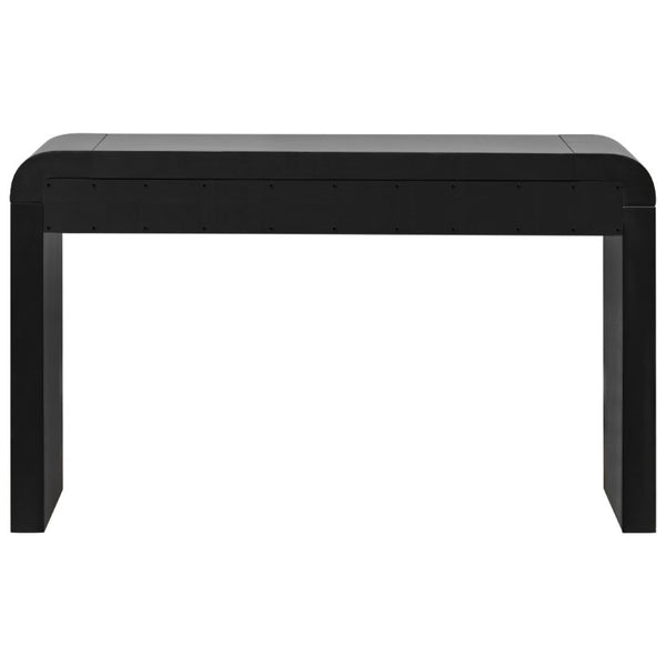 English Elm Trexm Fluted Drawer Acacia Veneer Console Table Rustic Entryway Sofa Hallway Accent Black N715P266077B
