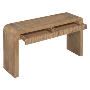 English Elm Trexm Fluted Drawer Acacia Veneer Console Table Rustic Entryway Sofa Hallway Accent Natural N715P266077N
