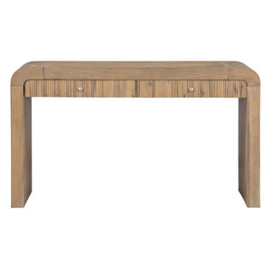 English Elm Trexm Fluted Drawer Acacia Veneer Console Table Rustic Entryway Sofa Hallway Accent Natural N715P266077N