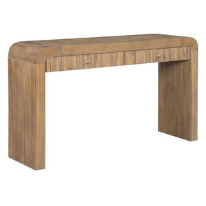 English Elm Trexm Fluted Drawer Acacia Veneer Console Table Rustic Entryway Sofa Hallway Accent Natural N715P266077N