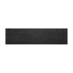 English Elm Trexm 60 Inch Farmhouse Console Table Waterfall Edge Ash Veneer Hidden Drawers Entryway Black N715P289696B