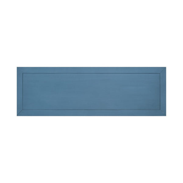 English Elm Trexm Cambridge Vintage Pine Console Table Four Drawers Open Shelf Entryway Storage Light Navy N715P415310H