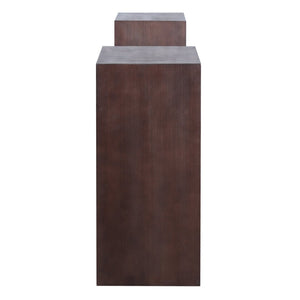 English Elm Trexm Cushioned Mudroom Bench with Flip Compartments Drawers and Open Shelving Espresso N715P437150P