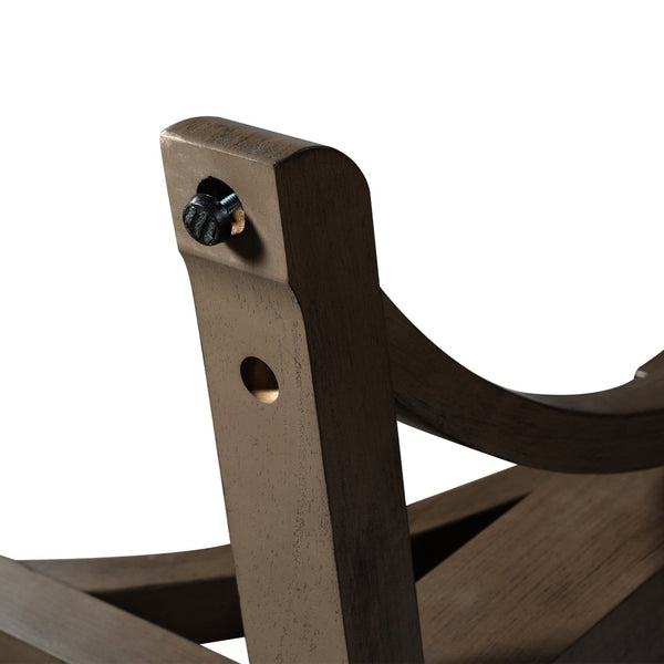 English Elm Trexm Farmhouse Dining Table Seats Six with Trestle Base and Oak Veneer Finish Espresso N715P475469P