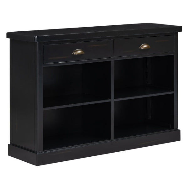 English Elm Trexm Farmhouse Console Table with Drawers Open Cubbies Acacia Entryway Hallway Espresso N715P497738B