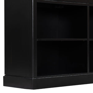 English Elm Trexm Farmhouse Console Table with Drawers Open Cubbies Acacia Entryway Hallway Espresso N715P497738B
