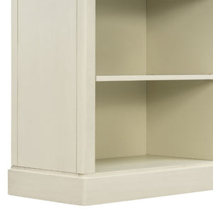 English Elm Trexm Farmhouse Console Table with Drawers Open Cubbies Acacia Entryway Hallway White N715P497738K