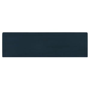 English Elm Trexm Farmhouse Console Table with Drawers Open Cubbies Acacia Entryway Hallway Navy N715P497738M