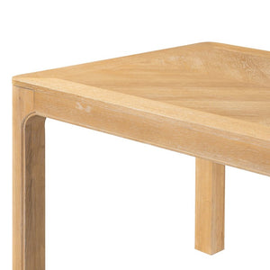 English Elm Trexm Oak Veneer Parquet Rectangular Dining Table with Rubberwood Legs for Modern Homes N715P532641D