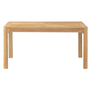 English Elm Trexm Oak Veneer Parquet Rectangular Dining Table with Rubberwood Legs for Modern Homes N715P532641D